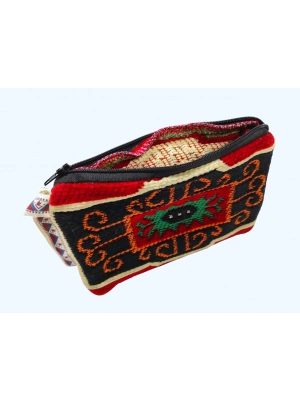 Kilim Desen Cüzdan Boy Çanta