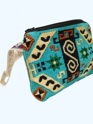 Kilim Desen Cüzdan Boy Çanta