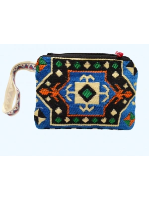 Kilim Desen Cüzdan Boy Çanta