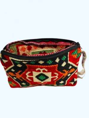 Kilim Desen Cüzdan Boy Çanta