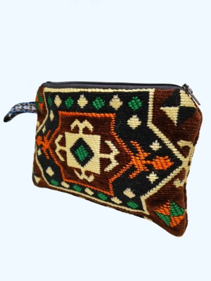 Kilim Desen Cüzdan Boy Çanta