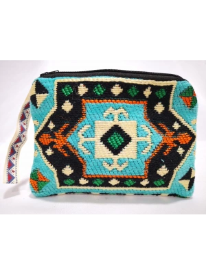 Kilim Desen Cüzdan Boy Çanta