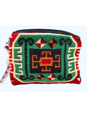 Kilim Desen Cüzdan Boy Çanta
