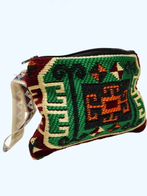 Kilim Desen Cüzdan Boy Çanta