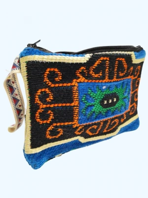 Kilim Desen Cüzdan Boy Çanta