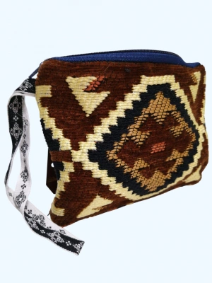 Kilim Desen Cüzdan Boy Çanta