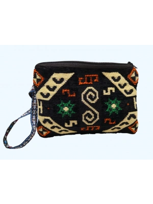 Kilim Desen Cüzdan Boy Çanta