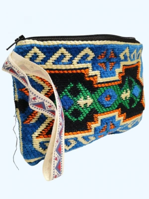 Kilim Desen Cüzdan Boy Çanta
