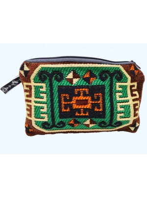 Kilim Desen Cüzdan Boy Çanta