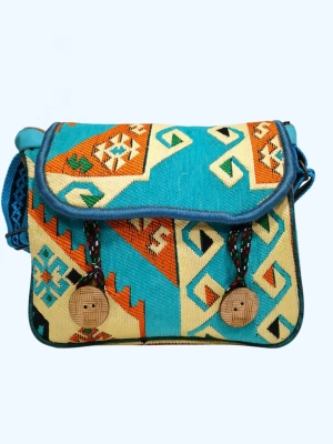 Kilim Desen Omuz Çantası