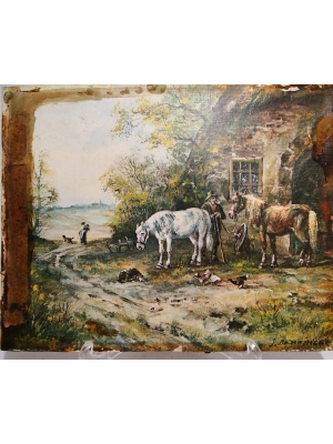 Ressam J Behringer İn Vintage BAskı Tablosu Aoa