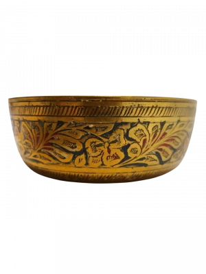 Soğuk Mine İşlemeli Vintage Kase Aoa