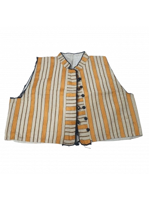 ÜZERİ İPEK İBRİŞİM İŞLEMELİ OSMANLI DÖNEMİ ÇOCUK YELEĞİ