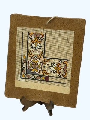 Vintage El Boyama Kilim Motif Tableti