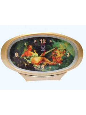 Vintage Hiç Kullanilmamis Kurmalı Metal Kasali Çalar Saat