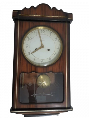 Vintage Muhteşem Performansli Duvar Saati Aoa Ölçü 29X13Cm 56Cm Yüksekliği