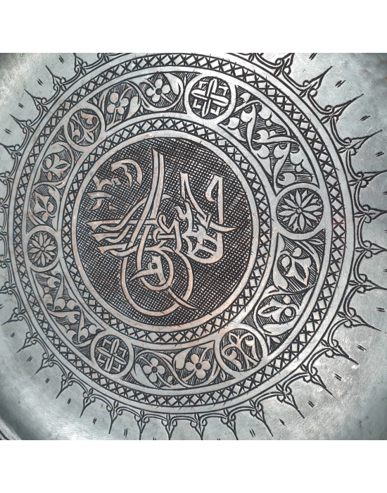işlameli bakır tepsi