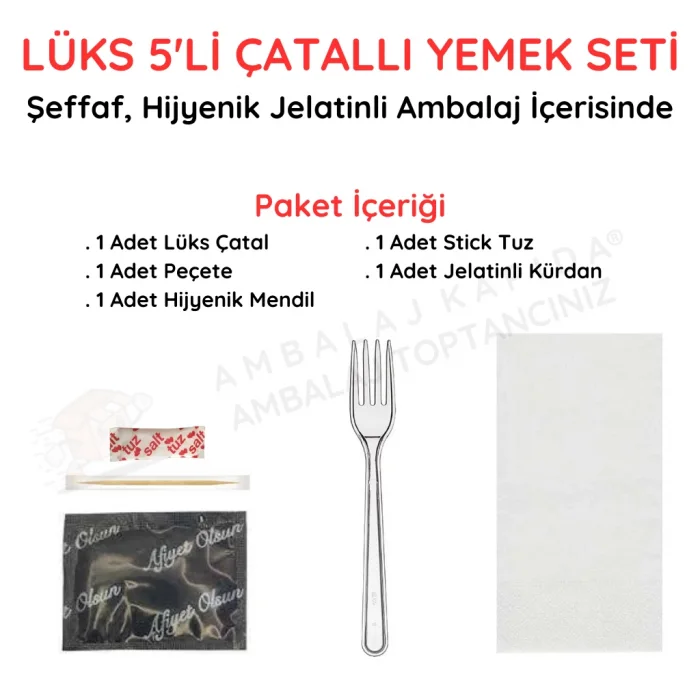 5 li Çatallı Lüks Setleme
