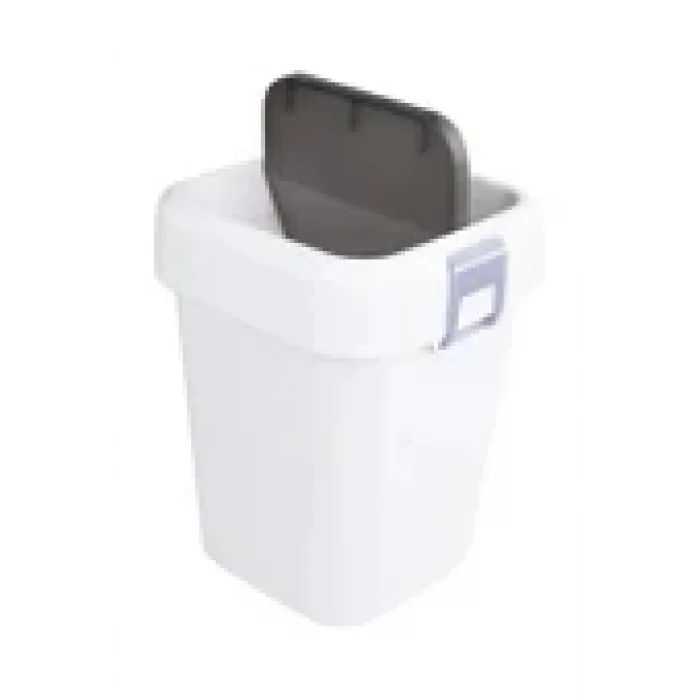 Carpex Optima Beyaz Çöp Kovası Kapaklı 40 Litre