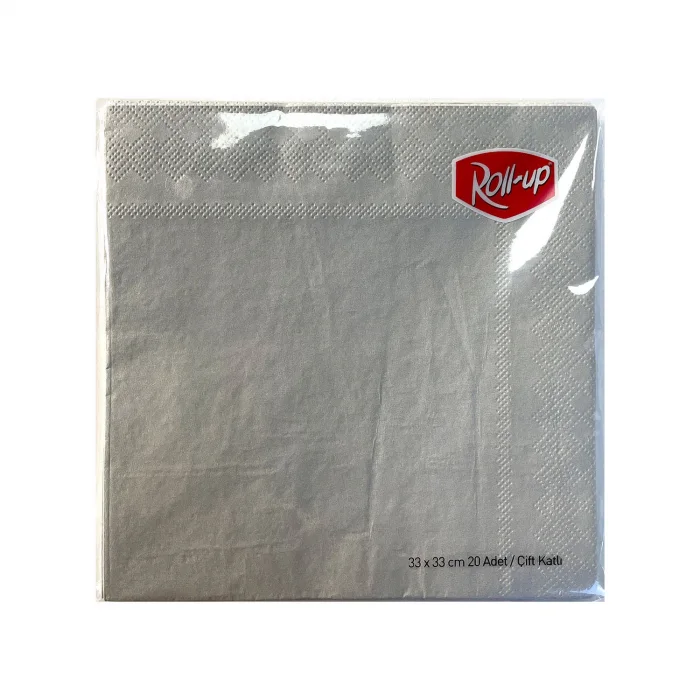 ROLL-UP  GÜMÜŞ RENKLİ PEÇETE