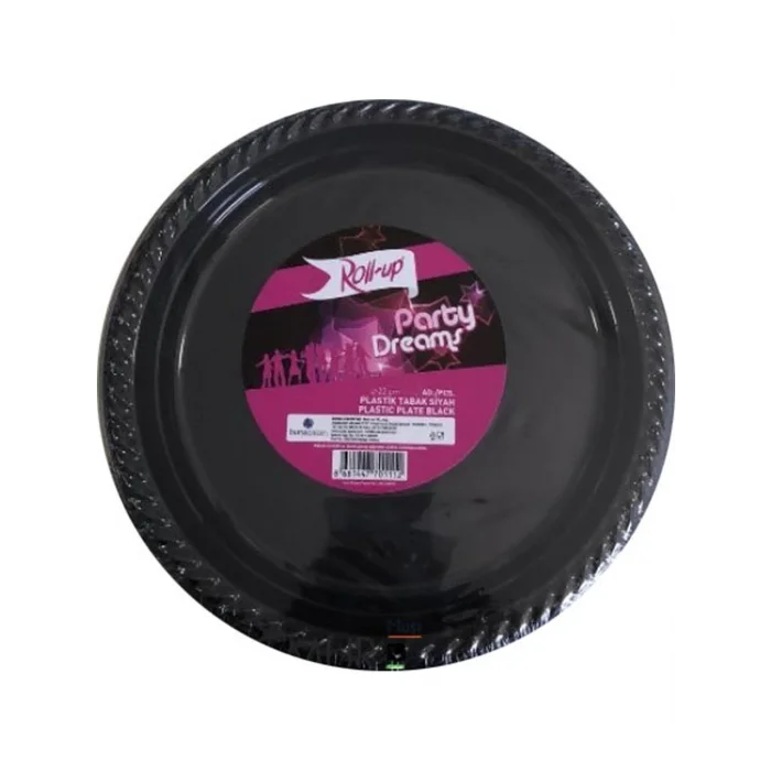 Roll-Up Plastik  Renkli Tabak Siyah 25 Adetli