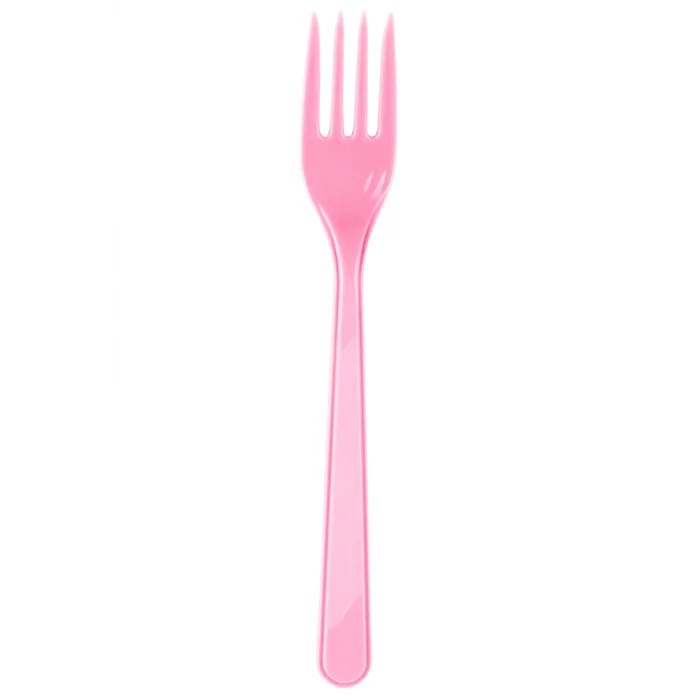 Roll-Up Pembe Renkli Çatal 25 Adetli