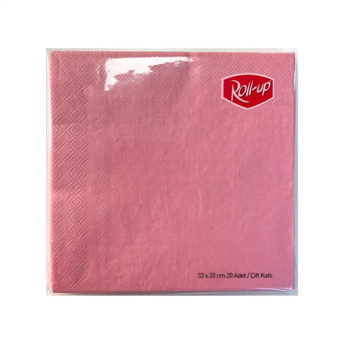 Roll-Up Pembe Renkli Peçete 30*30