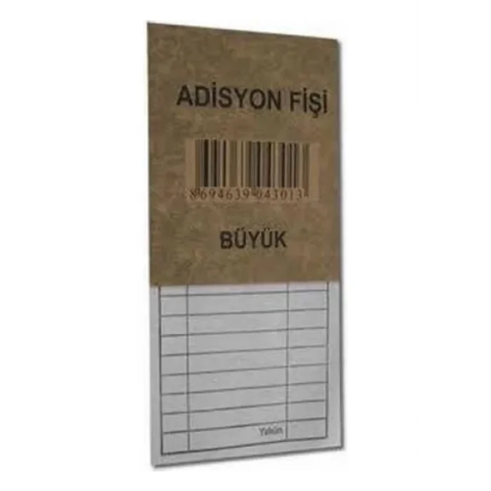 Adisyon Fişi Büyük 12x2 Lü Paket