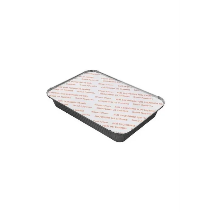 Alüminyum Küçük Tepsi Kapağı 2500 Gr-100 Adet