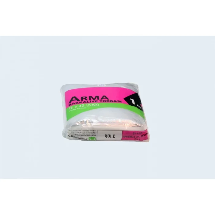 Arma 25x42 cm. (Üçlük) Bakkaliye Naylon Torba - 1 kg.