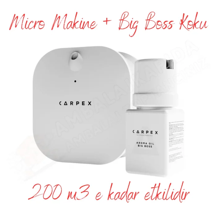 Carpex Micro Basic Beyaz Koku Makinesi + 50 ml Big Boss Kartuş