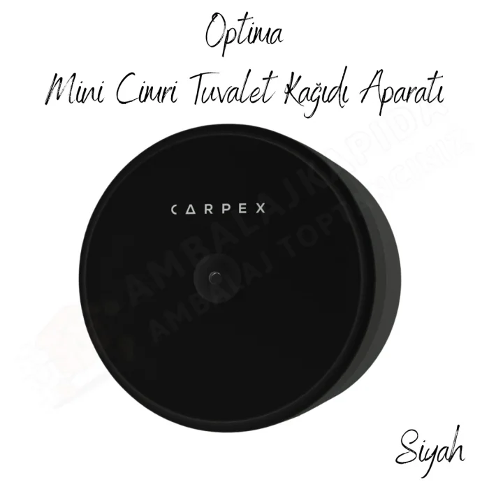 Carpex Optima Mini Cimri Tuvalet Kağıdı Aparatı Siyah