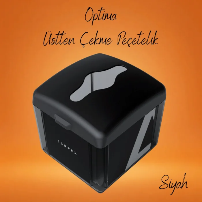 Carpex Üstten Çekmeli Peçete Dispenseri - Siyah