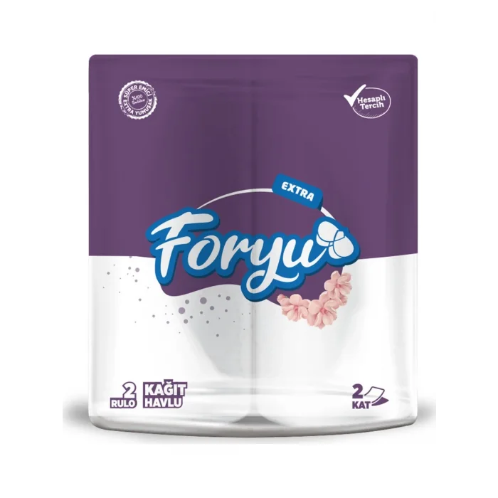 Clearly (Foryu) Ekstra Rulo Havlu 2 Li - 12 Paket