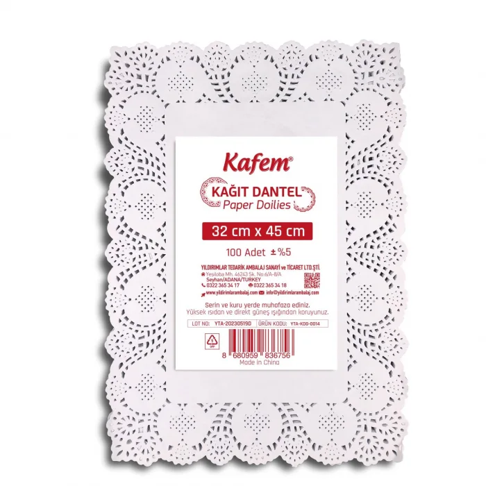 32x45 cm Dantel Kağıt 100 Adet