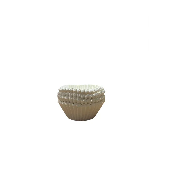 Dolphin Muffin Kağıt Kek Kapsülü İnce Beyaz Mini 100 lü