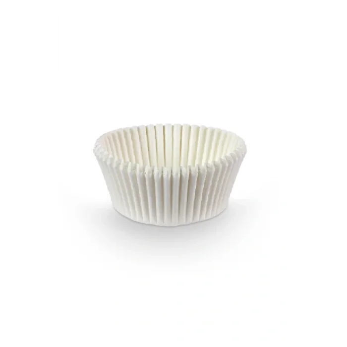 Dolphin Muffin Kağıt Kek Kapsülü İnce Beyaz Mini 100 lü