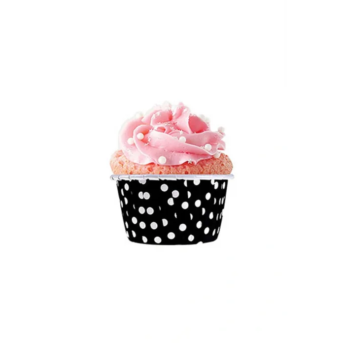 Dolphin Muffin-Kek Kapsülü Siyah Puantiyeli 50 Li