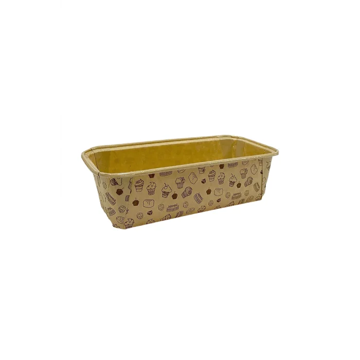 Doplhin Muffin Kek Kapsülü Büyük Baton Kraft Desenli 25 Adetli
