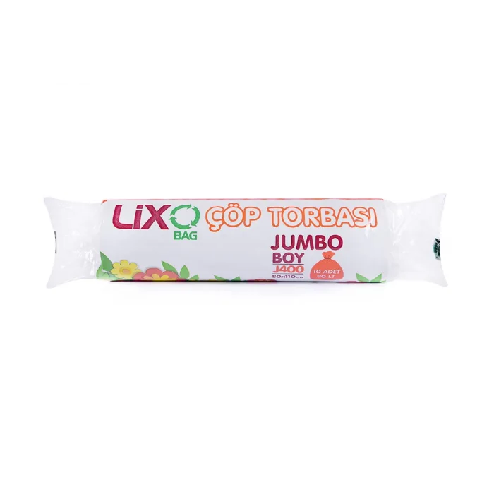 J-400 Jumbo Boy Çöp Torbası 80x110 cm 10 Lu Rulo