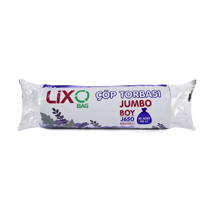 J-650 Jumbo Boy Çöp Torbası 80x110 cm 10 Lu Rulo