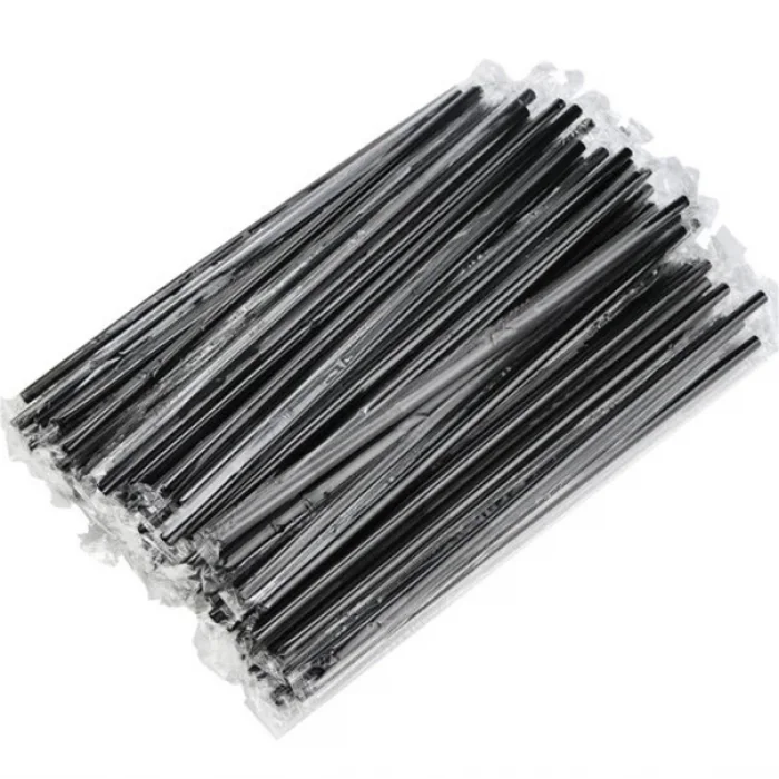 Jelatinli Frozen Sargılı Körüklü Pipet Siyah 50 Li