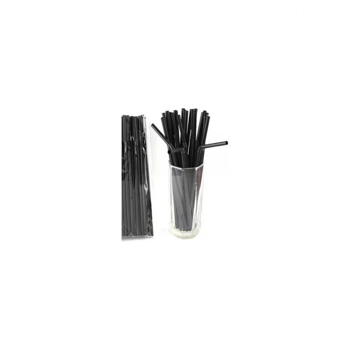 Jelatinli Frozen Sargılı Körüklü Pipet Siyah 50 Li