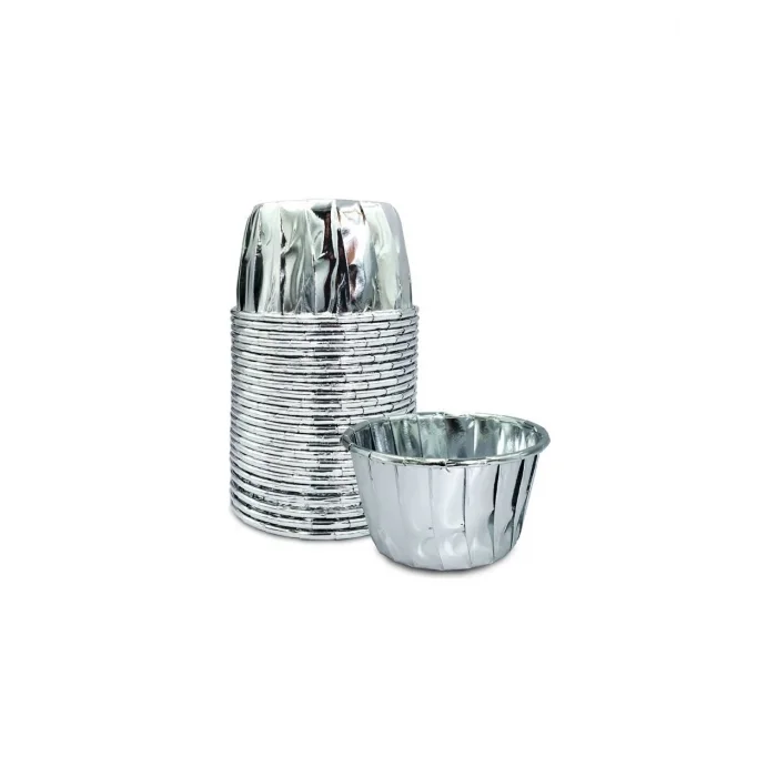 Kafem Gümüş Muffin Kabı 25li (K23)