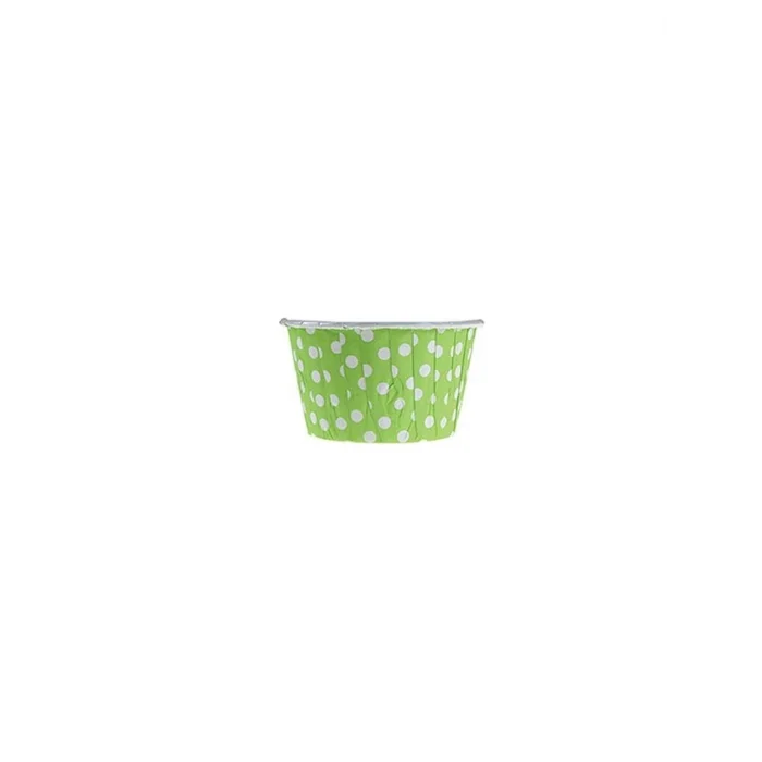 Kafem Yeşil Puantiyeli Muffin Kek Kapsülü 50li - K01