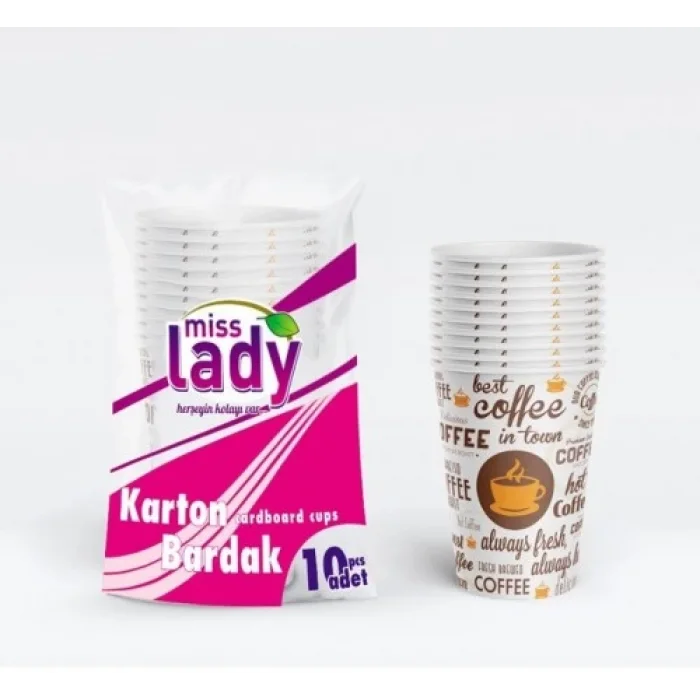 Karton Bardak 10 lu 100 Paket (1000 Adet)