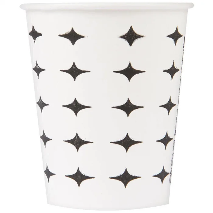 Karton Bardak (4.4 Gram) Unıcup 7 Oz 3000 Adetli(Yıldız Desen)