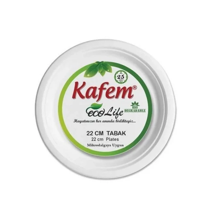 Karton Tabak 22 cm 25li Paket Kafem