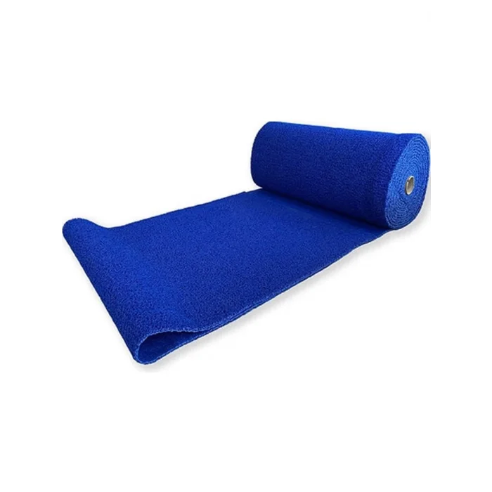 Kıvırcık Kaucuk Paspas - Mavi - 1 Metrelik 12 MM *20 Metre