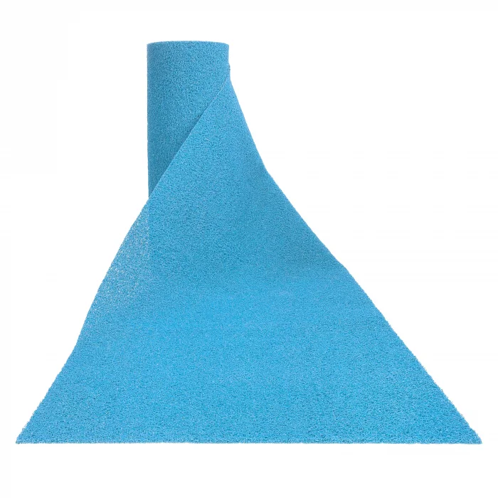 Kıvırcık Kaucuk Paspas - Turkuaz - 1 Metrelik 12 MM *20 Metre
